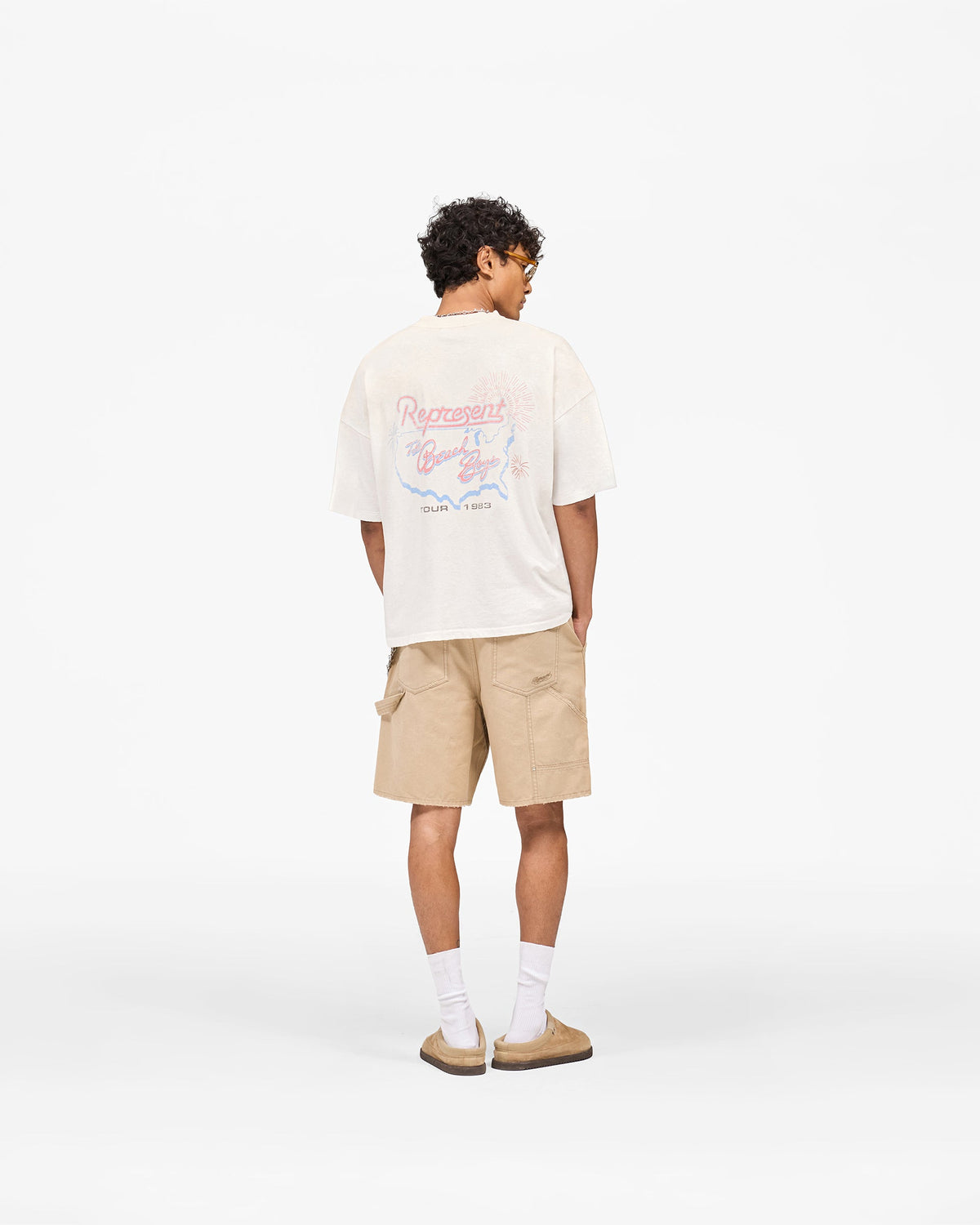 REPRESENT Represent x Beach Boys Tour T-Shirt - Washed Ecru