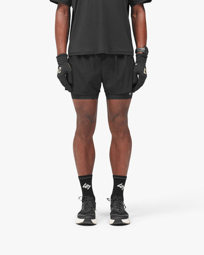 REPRESENT 247 Ghost 2-In-1 Short - Jet Black