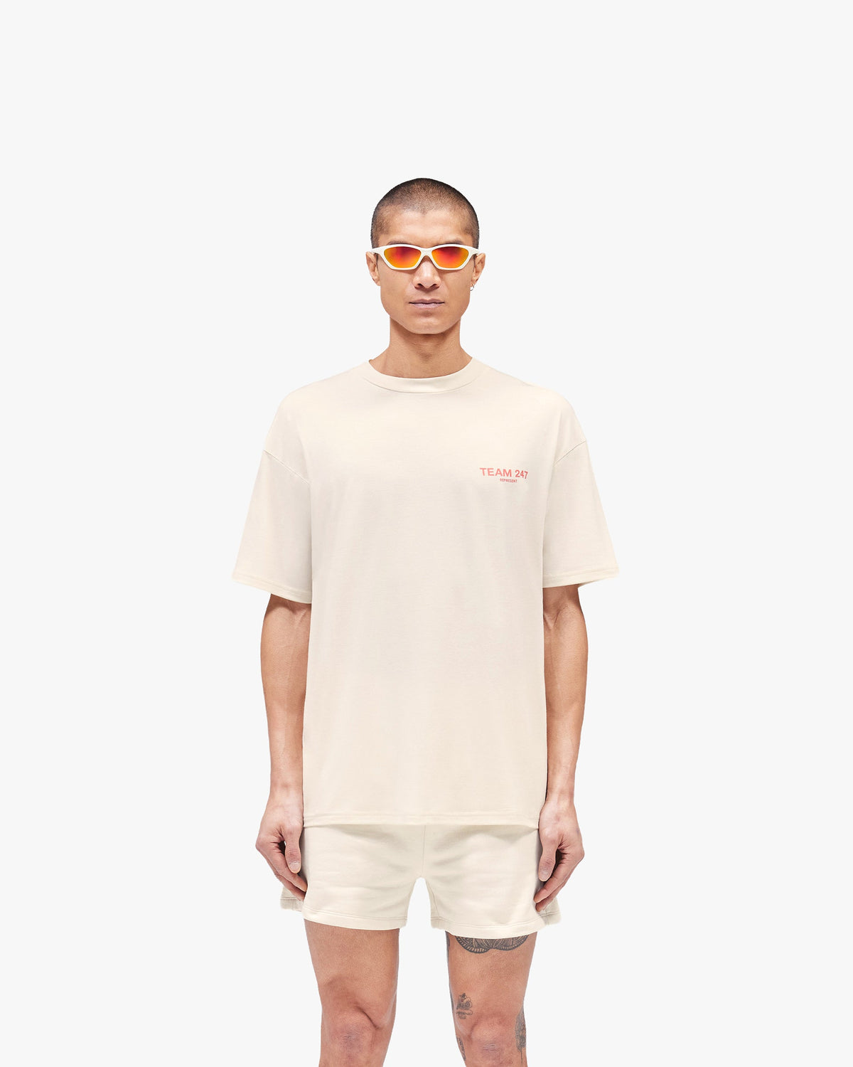 REPRESENT Team 247 Oversized T-Shirt - Cream