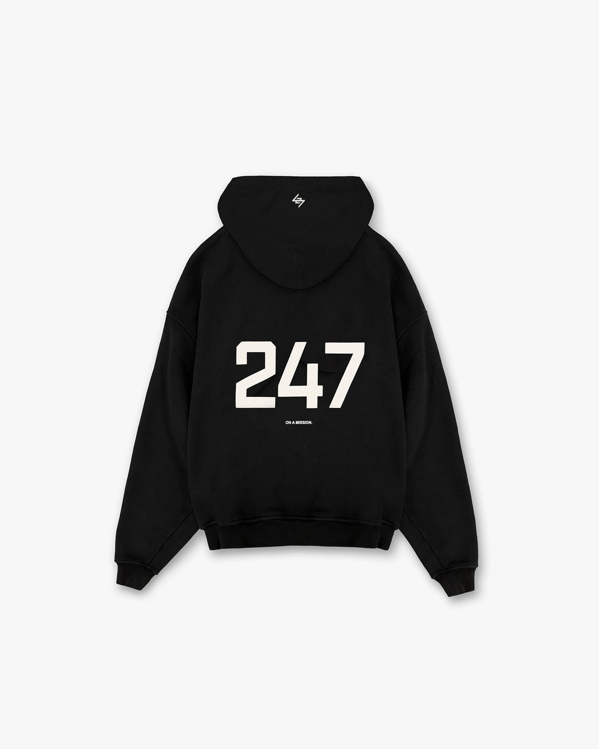 REPRESENT 247 Oversized Hoodie - Jet Black