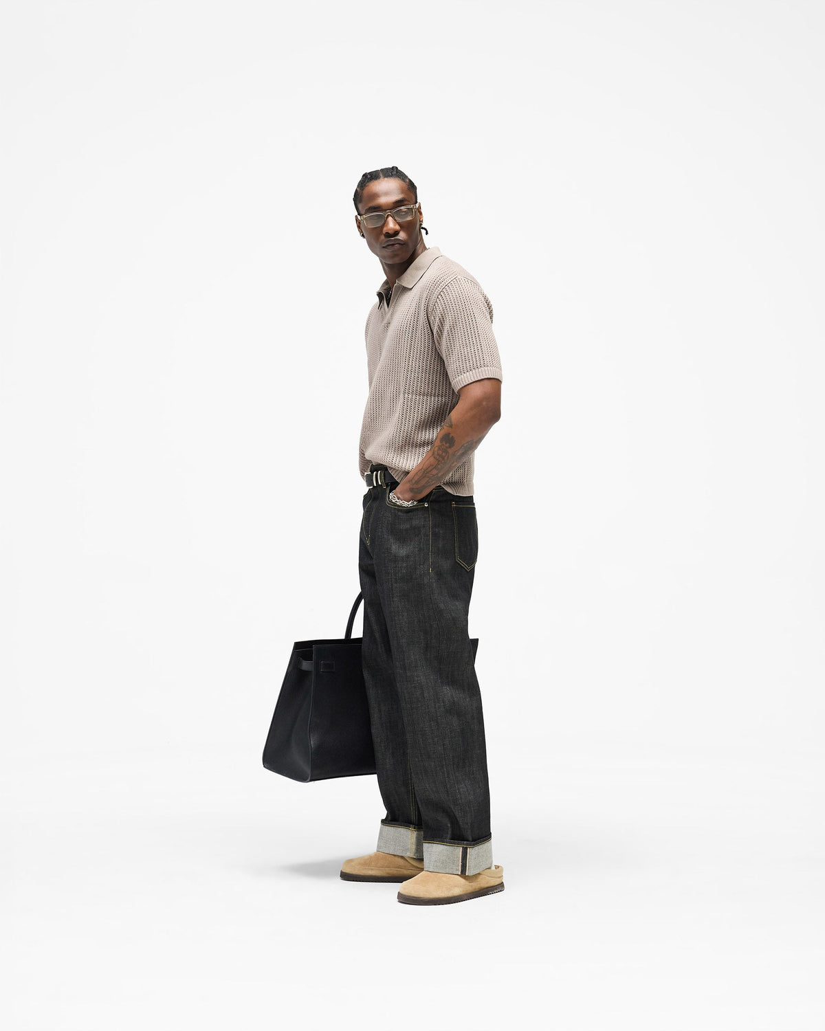 REPRESENT Selvedge Denim - Midnight Black