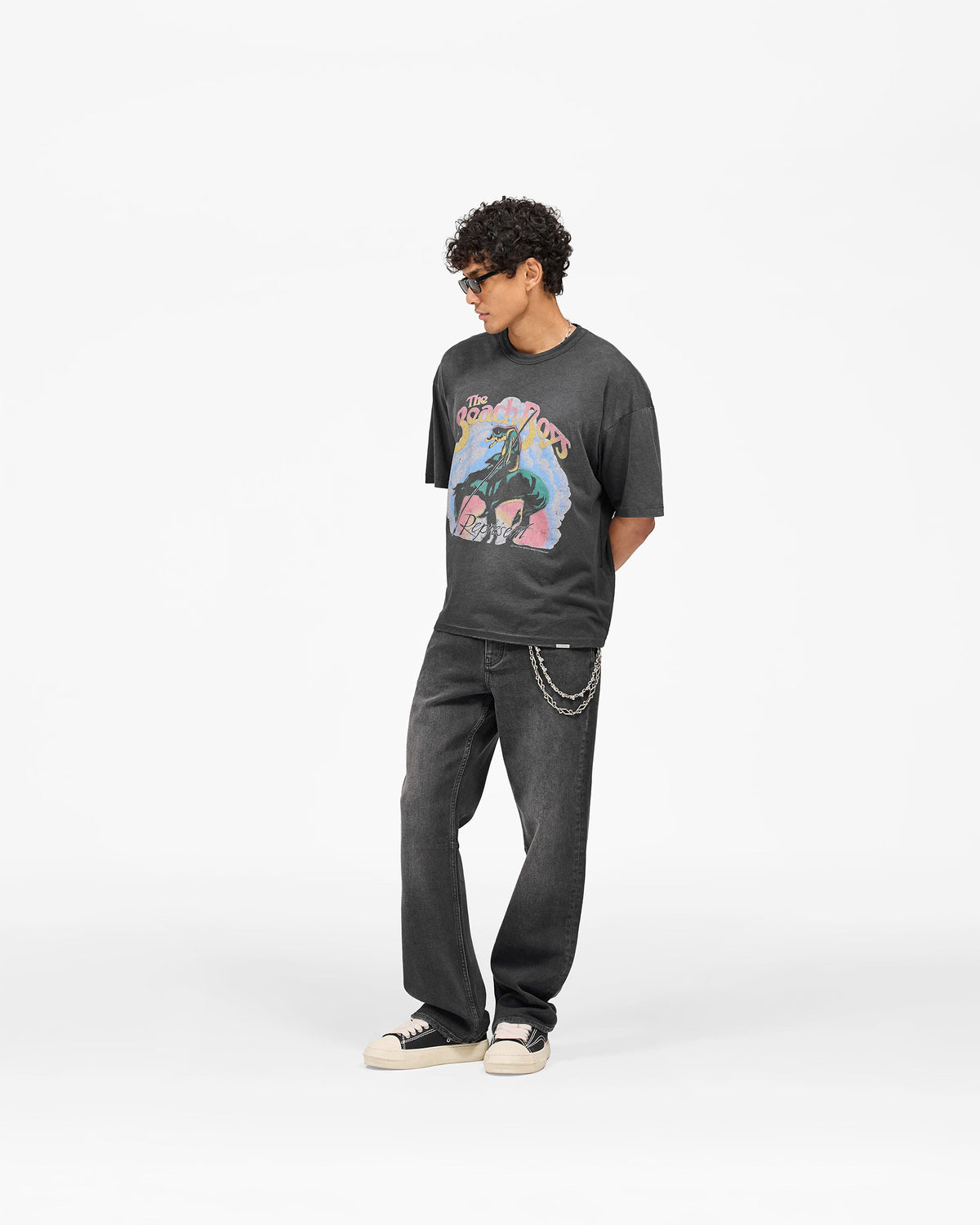 REPRESENT Represent x Beach Boys Endless Summer T-Shirt - Stained Black