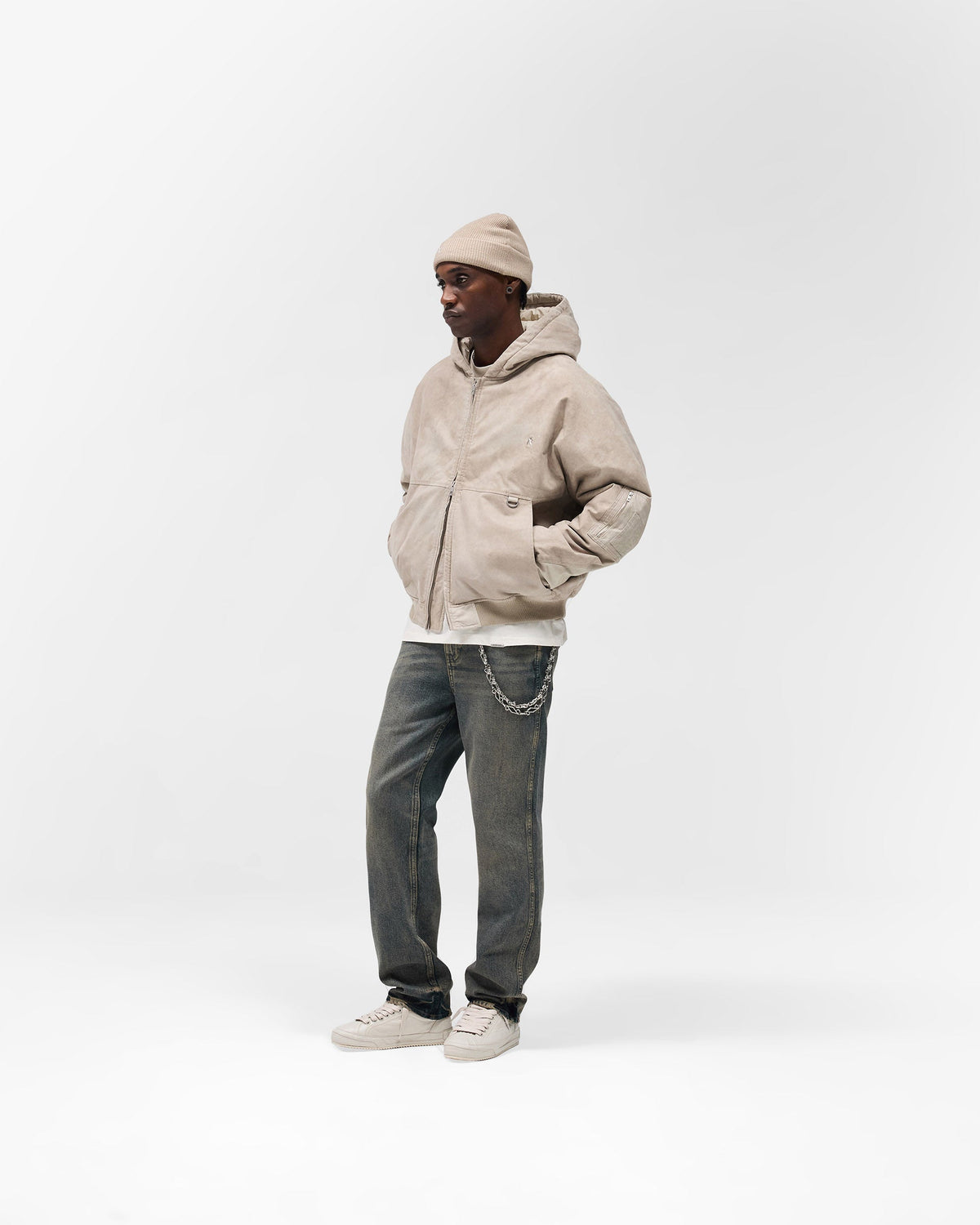 REPRESENT Hooded Bomber - Beige