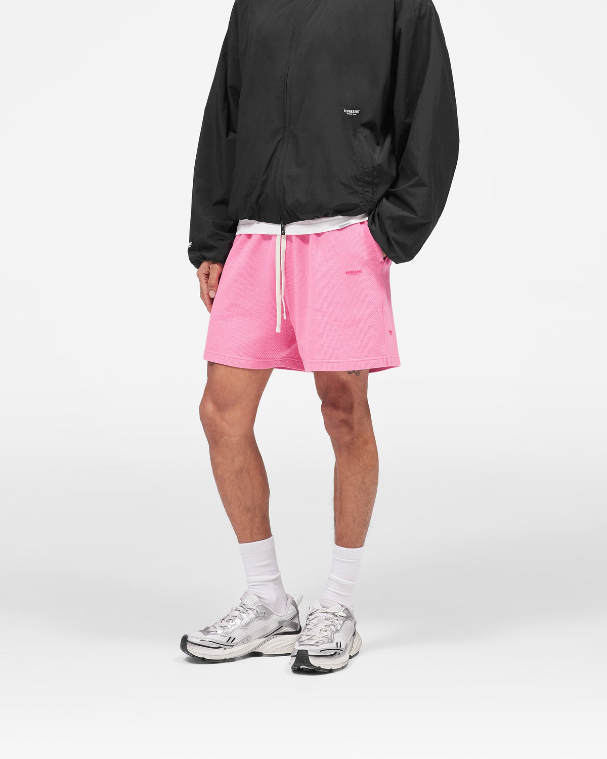 REPRESENT Micro Owners Club Mesh Shorts - Pink Lemonade