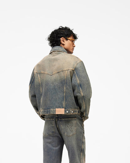 REPRESENT Denim Trucker - Blue Cream