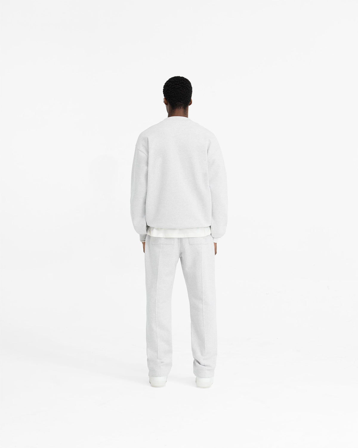 REPRESENT Initial Oversized Sweater - Ice Grey Marl