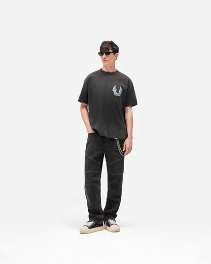 REPRESENT Represent X Belstaff Born To Bike T-Shirt - Aged Black