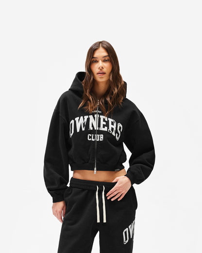 REPRESENT Represent Owners Club Zip Through Hoodie - Jet Black