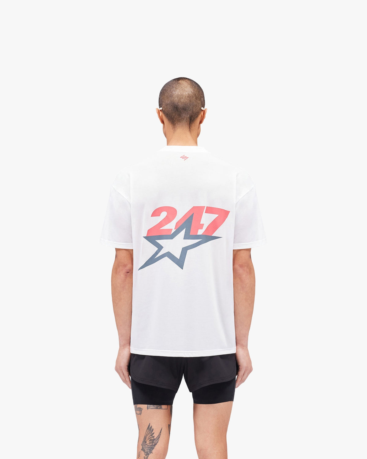 REPRESENT Team 247 Star Oversized T-Shirt - Flat White