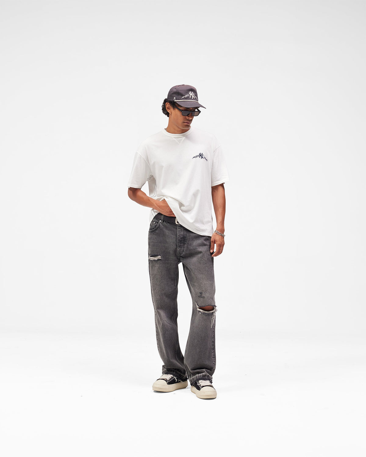 REPRESENT New York Yankees x Represent T-Shirt - Flat White