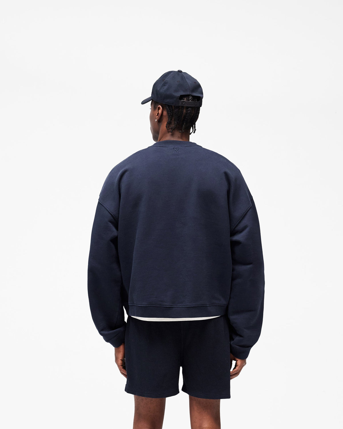 REPRESENT Initial Boxy Sweater - Midnight Navy