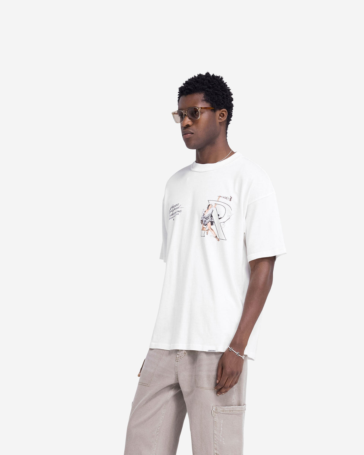 REPRESENT Hermes T-Shirt - Flat White
