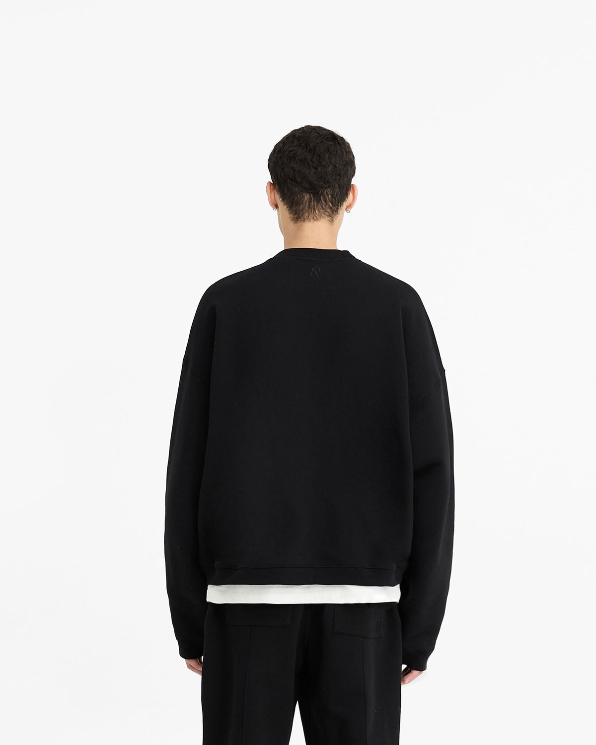 REPRESENT Initial Boxy Sweater - Jet Black
