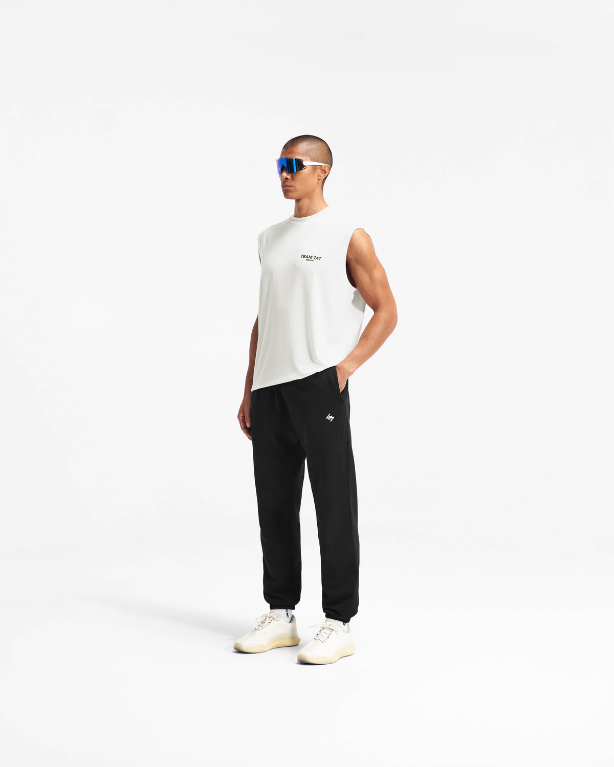 REPRESENT Team 247 Oversized Tank - Flat White