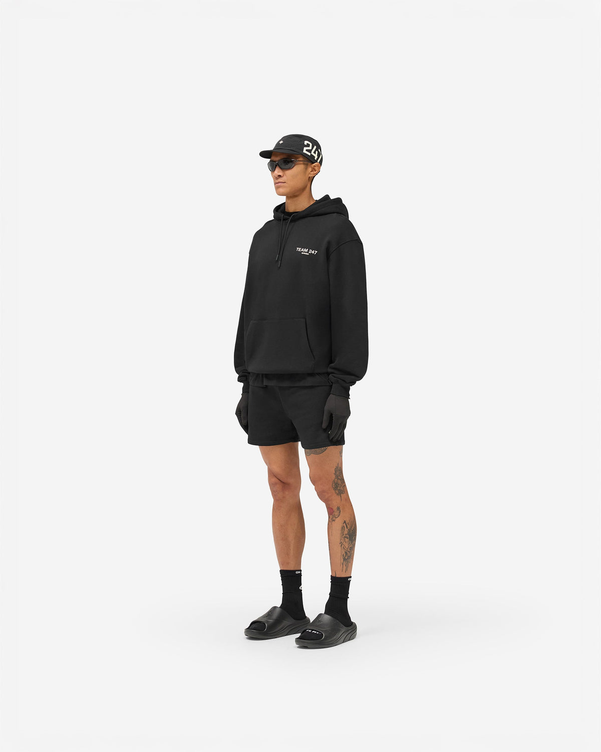 REPRESENT Team 247 Oversized Hoodie - Jet Black