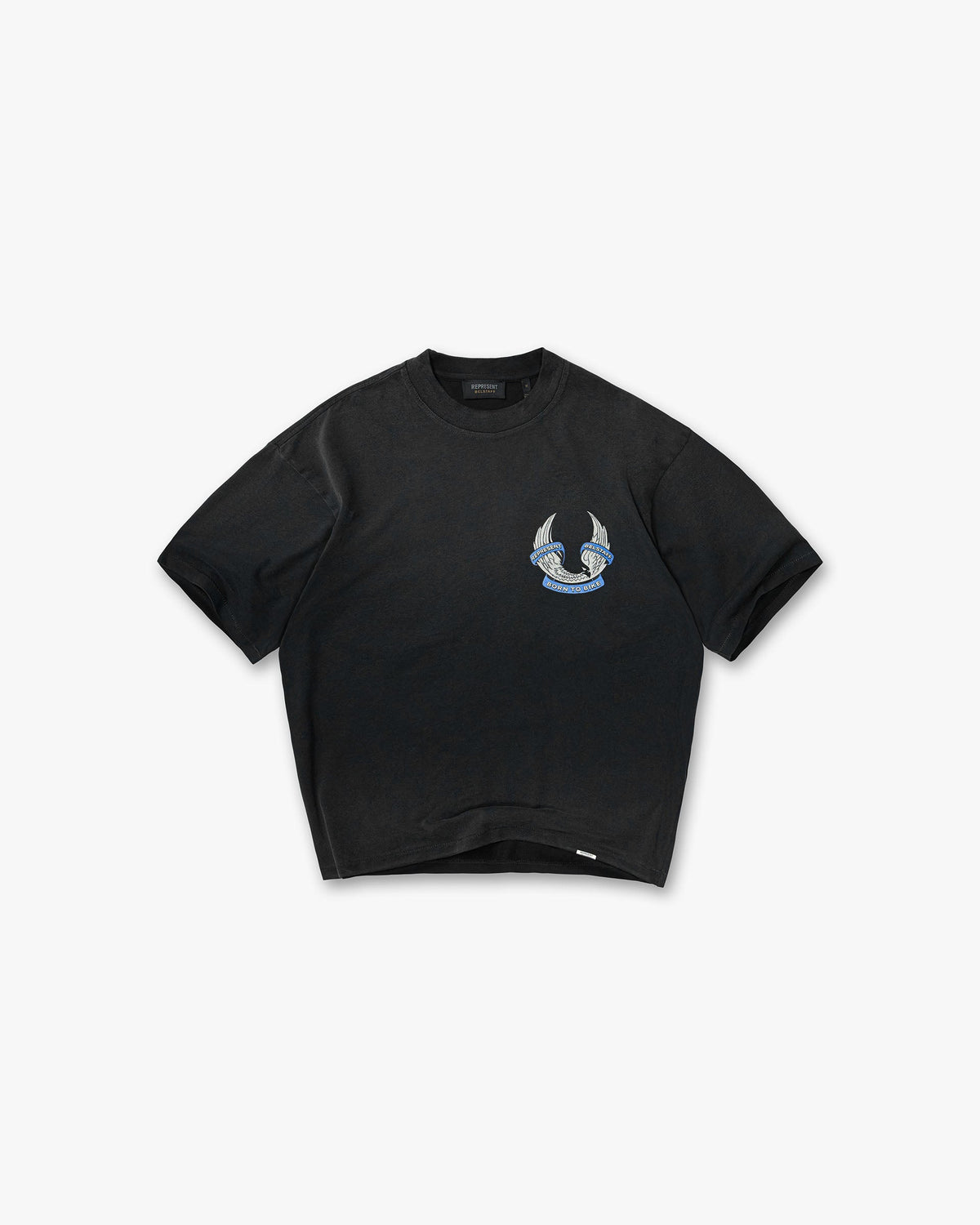 REPRESENT Represent X Belstaff Born To Bike T-Shirt - Aged Black