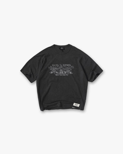 REPRESENT Represent X Guns N' Roses Lock Up T-Shirt - Vintage Black