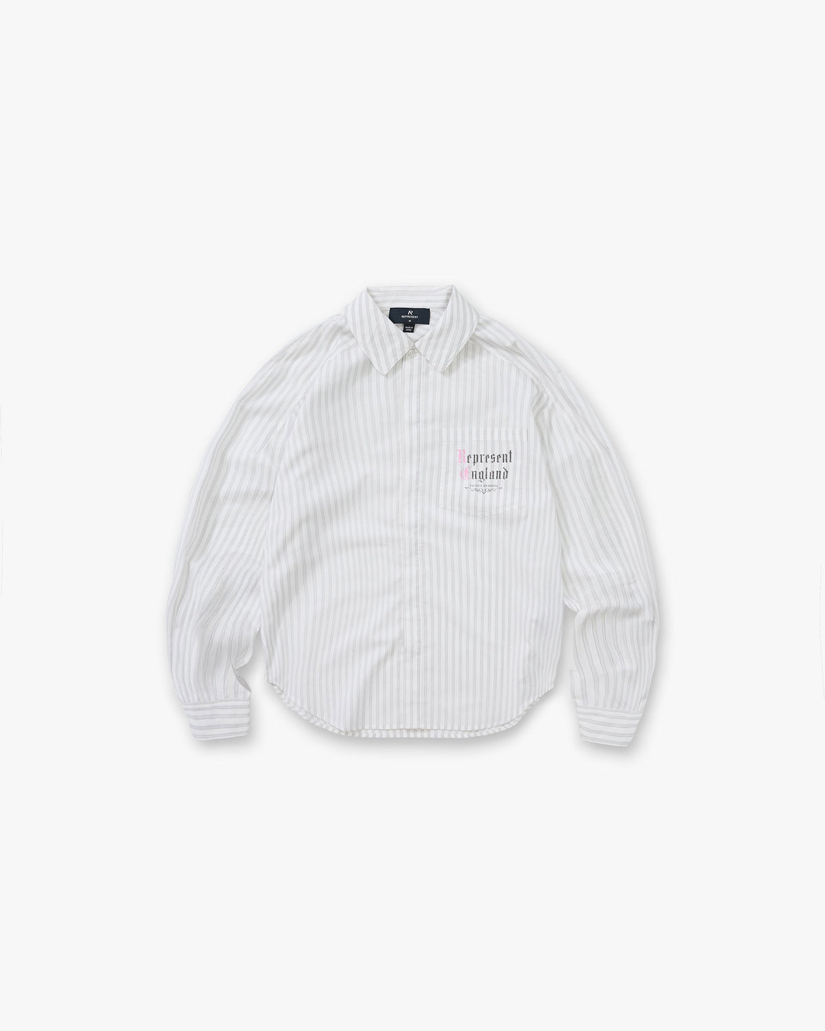 REPRESENT Pinstripe Shirt - Flat White