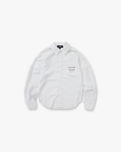 REPRESENT Pinstripe Shirt - Flat White