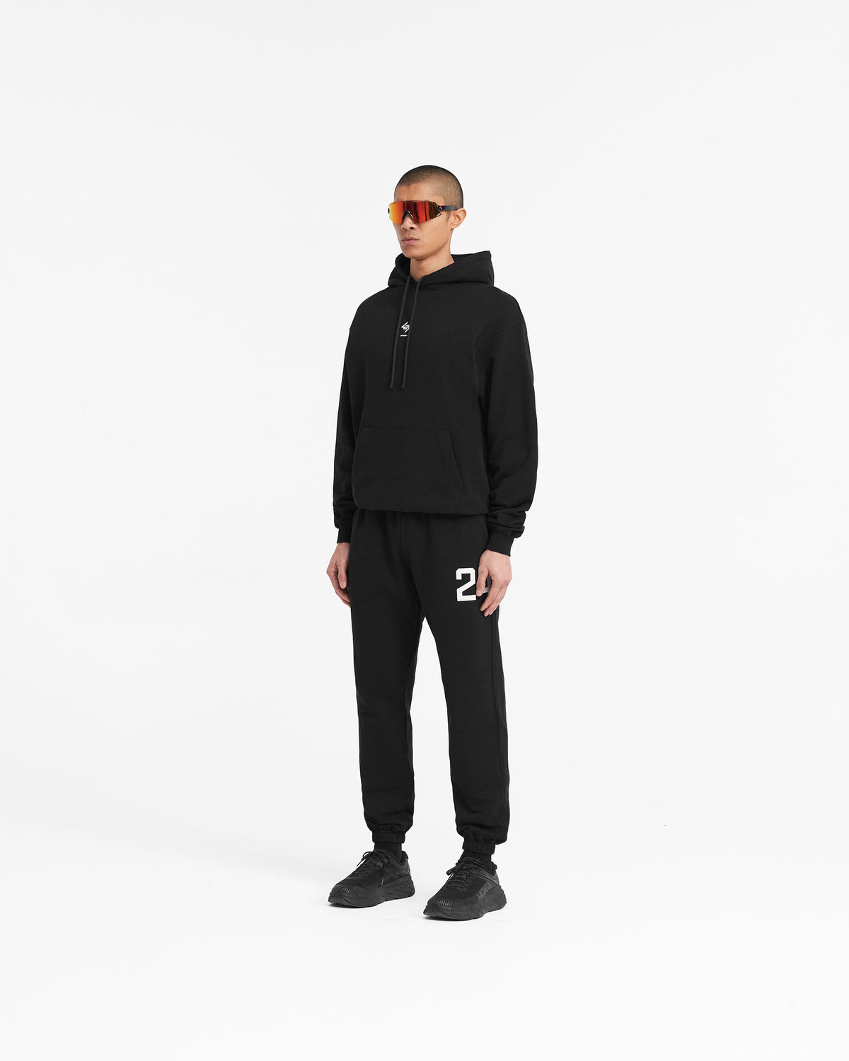 REPRESENT 247 Oversized Hoodie - Jet Black