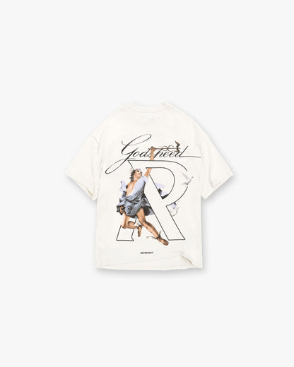 REPRESENT Hermes T-Shirt - Flat White