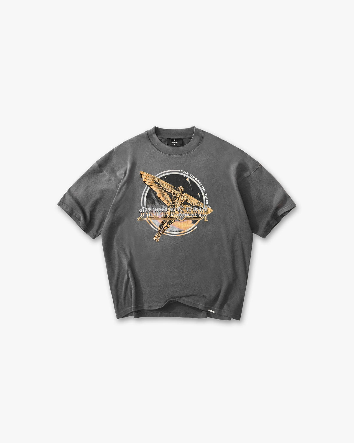 REPRESENT Golden Tour T-Shirt - Sun Fade Grey
