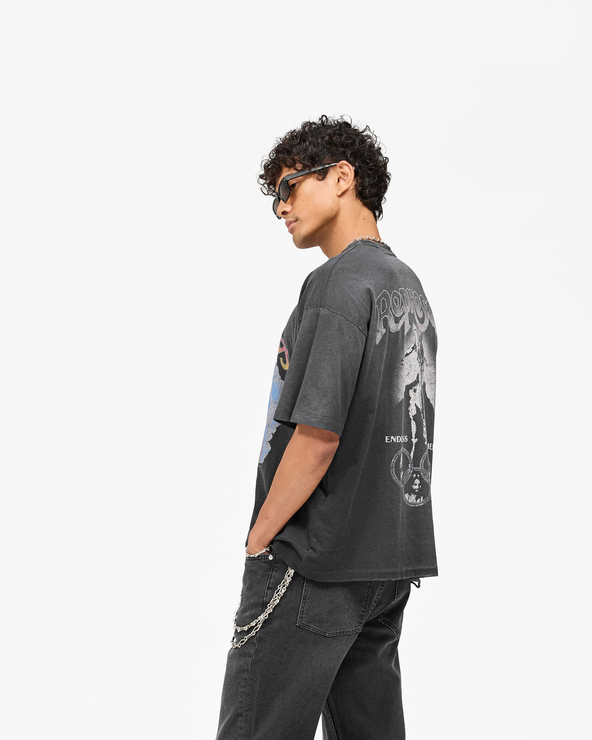 REPRESENT Represent x Beach Boys Endless Summer T-Shirt - Stained Black