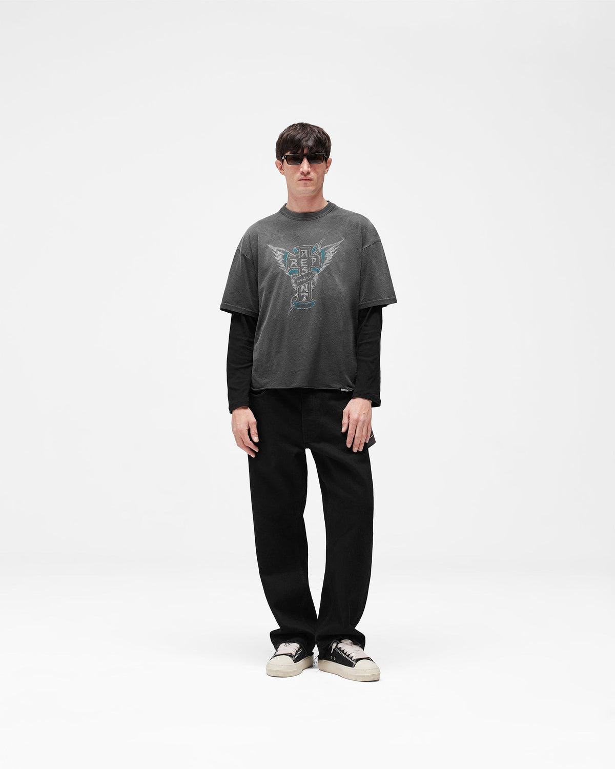 REPRESENT Westside T-Shirt - Stained Black