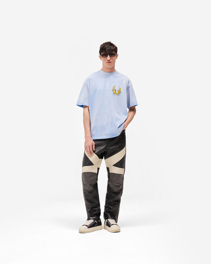 REPRESENT Represent X Belstaff Born To Bike T-Shirt - Mid Blue