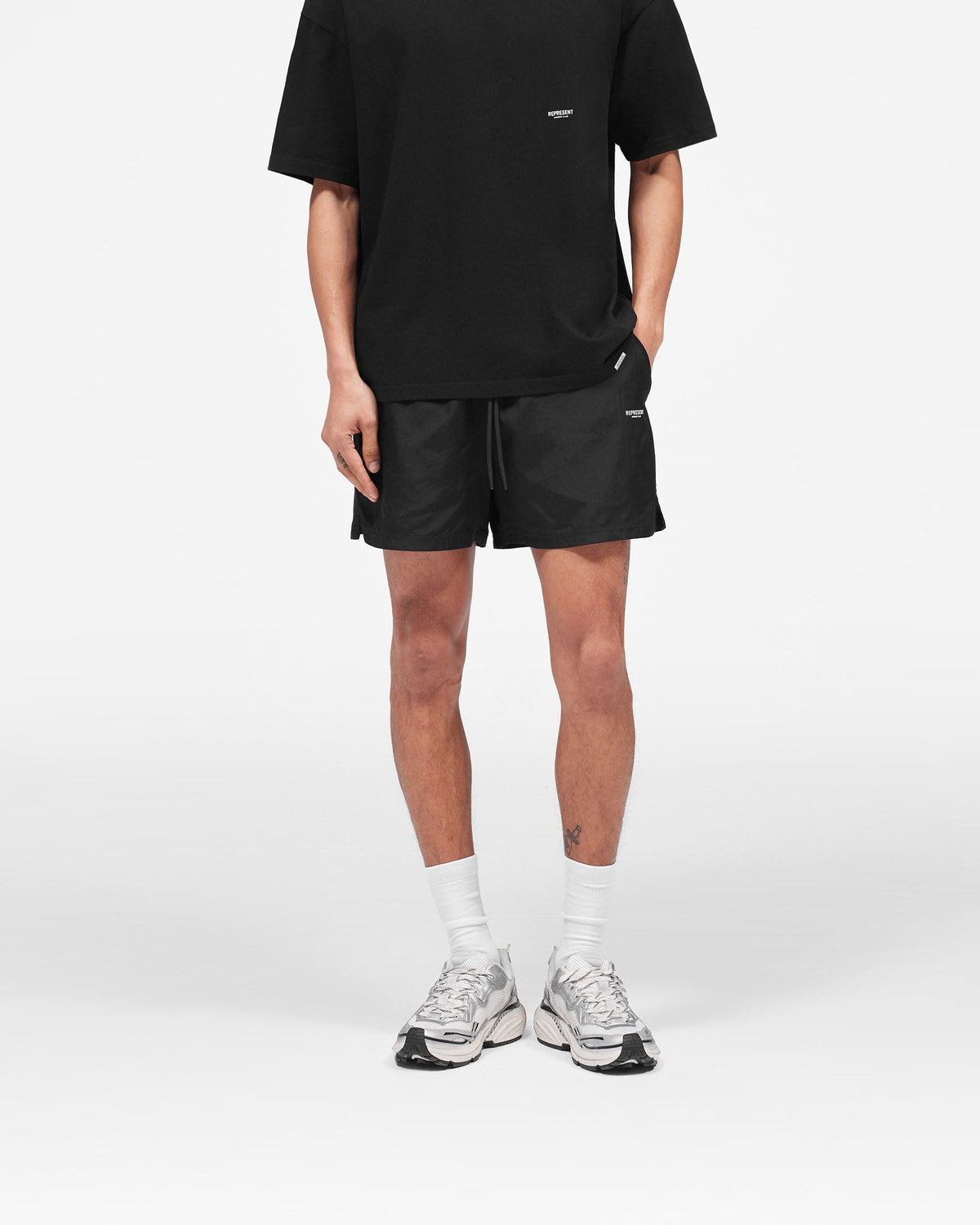 REPRESENT Micro Owners Club Swim Shorts - Black
