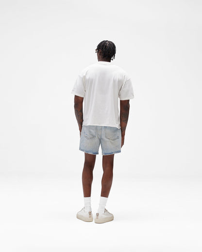 REPRESENT Busy Doing Nothing Denim Short - Dusty Blue