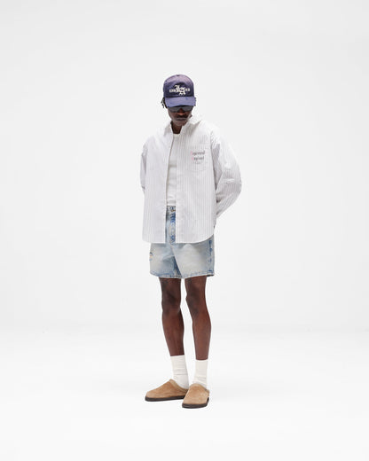 REPRESENT Pinstripe Shirt - Flat White