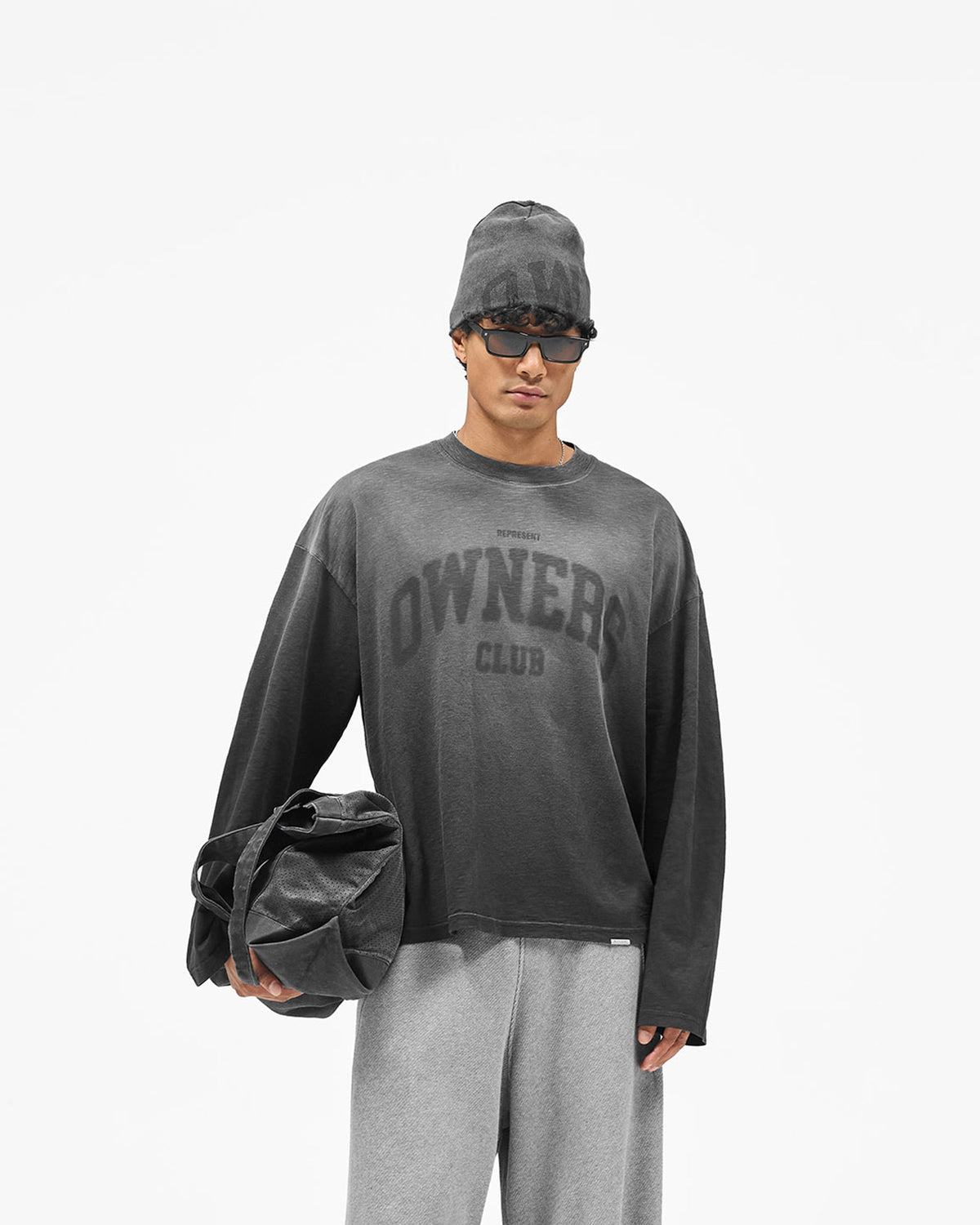 REPRESENT Represent Owners Club Long Sleeve T-Shirt - Weathered Black