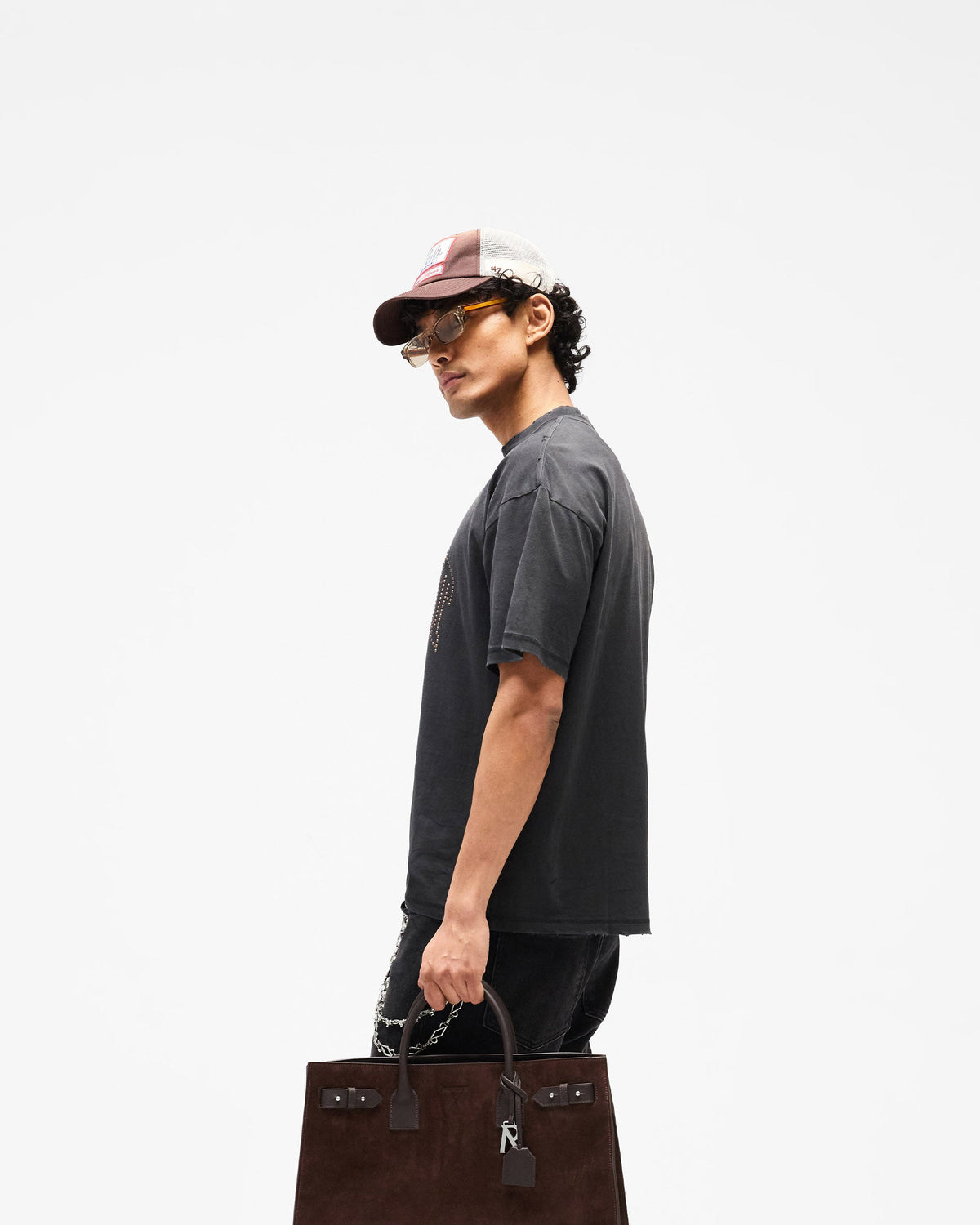 REPRESENT Embellished Represent T-Shirt - Stained Black