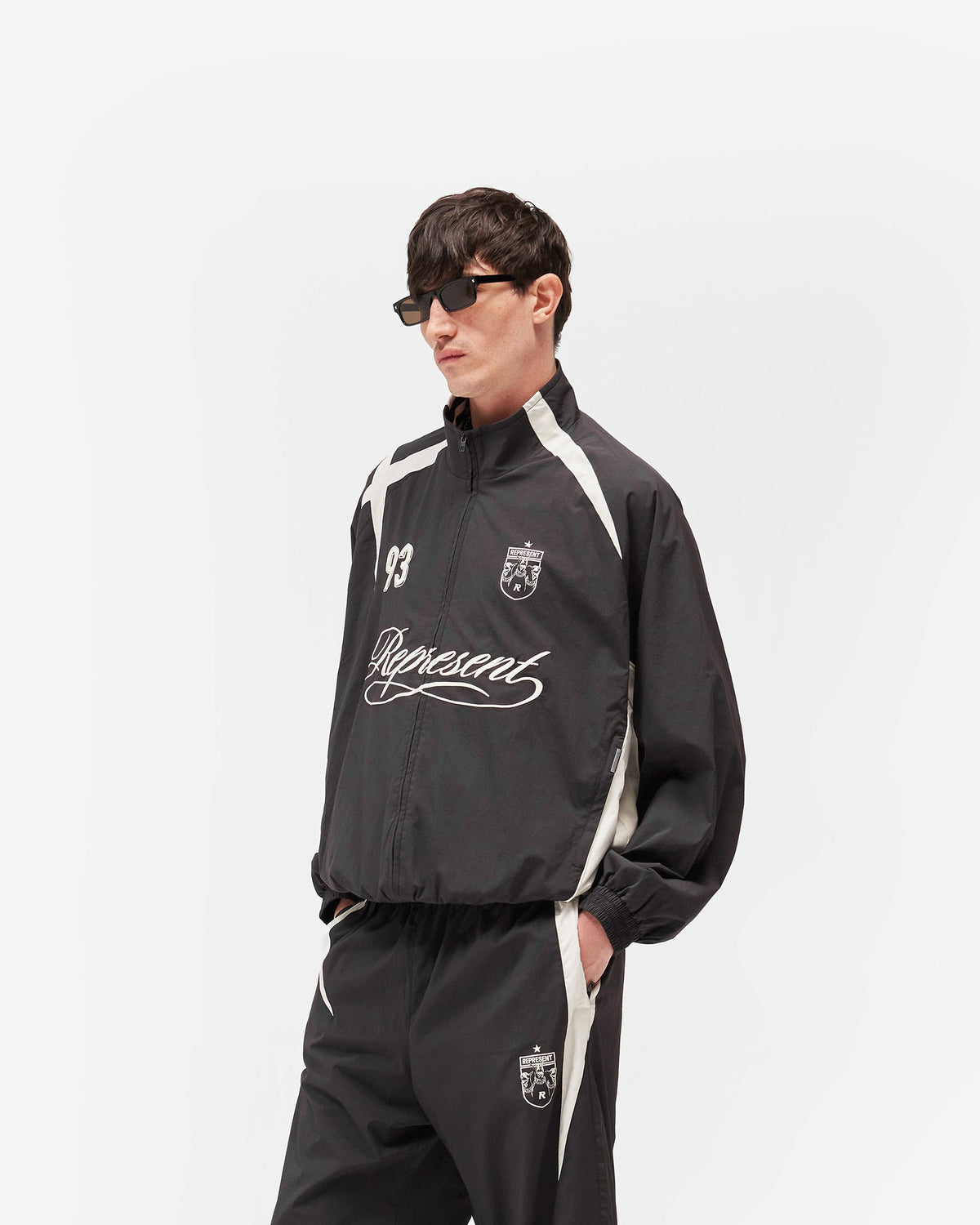 REPRESENT Track Star Jacket - Jet Black