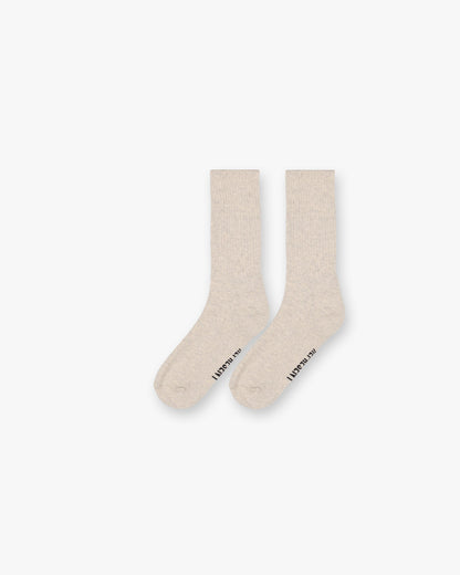 REPRESENT Slub Knit Sock - Dark Taupe