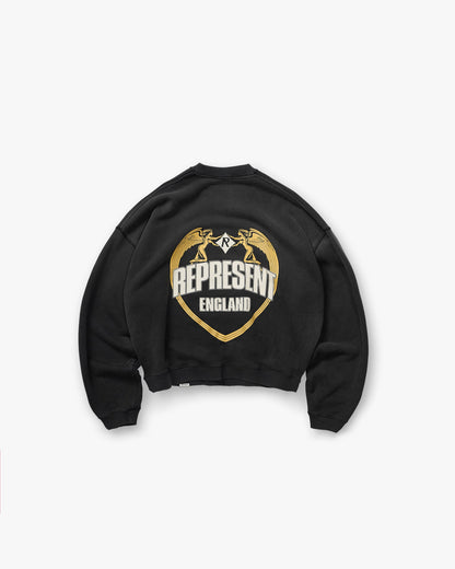 REPRESENT Angel Border Sweater - Stained Black