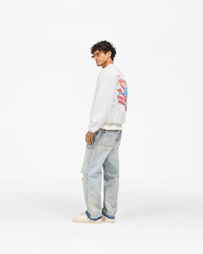 REPRESENT Represent x Beach Boys Americas Band Sweater - Ice Grey Marl