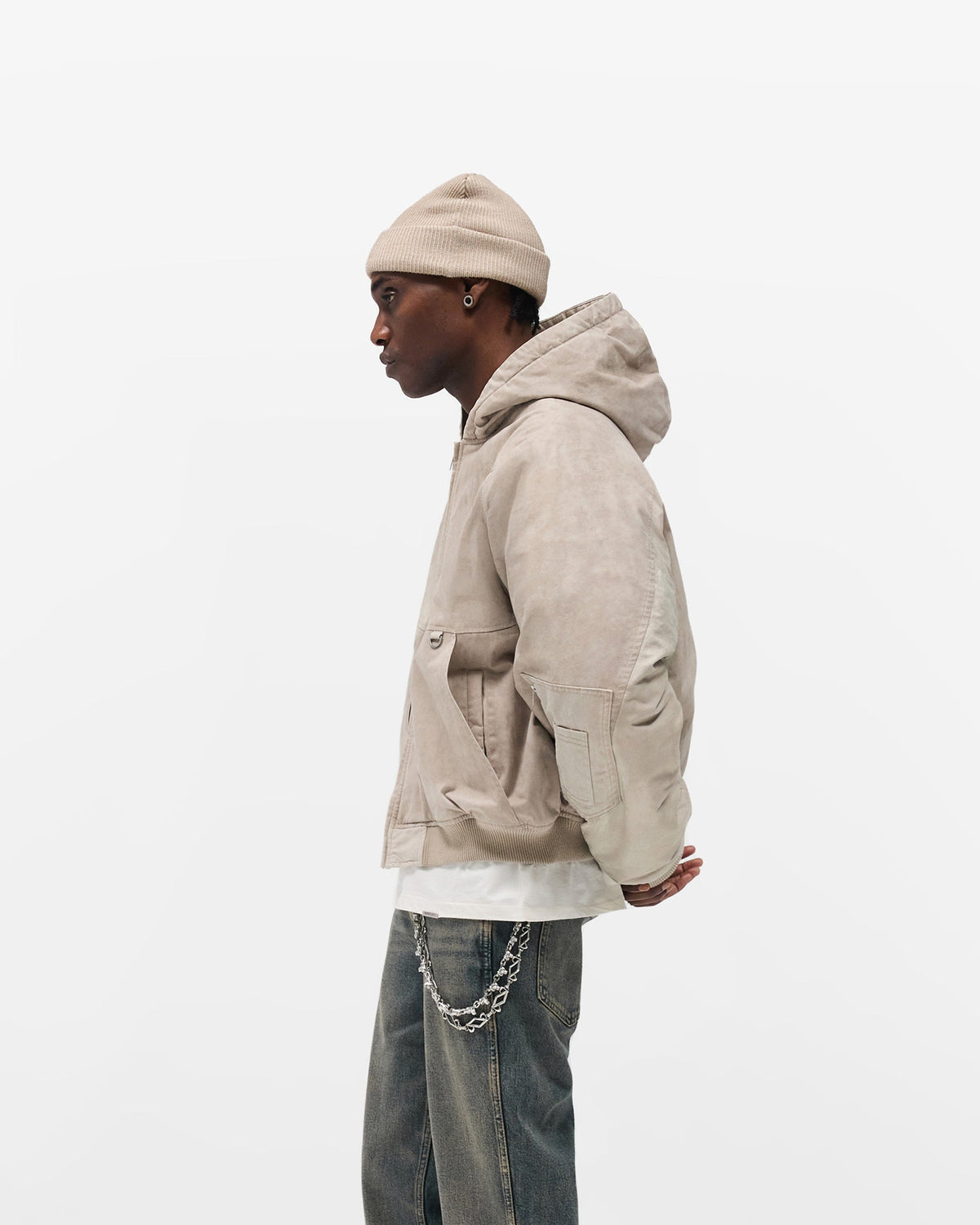 REPRESENT Hooded Bomber - Beige