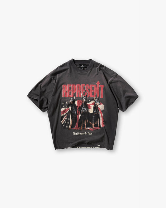 REPRESENT Dream On Tour T-Shirt - Sun Fade Grey