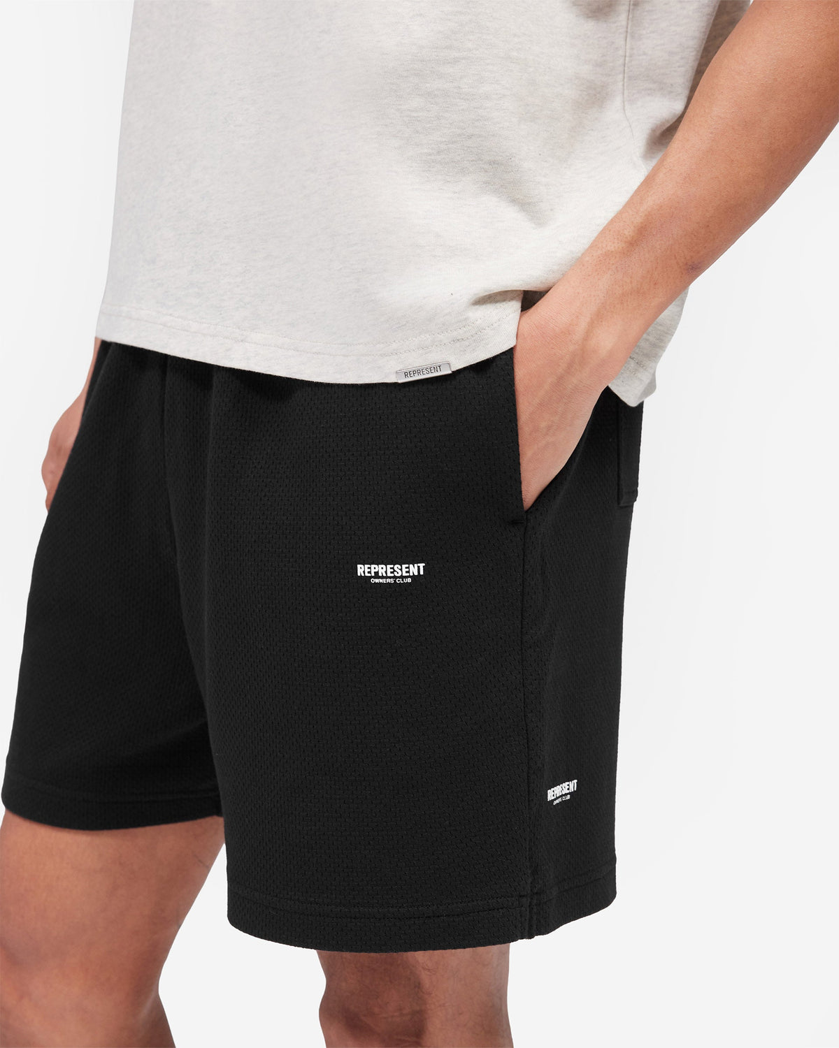 REPRESENT Micro Owners Club Mesh Shorts - Black