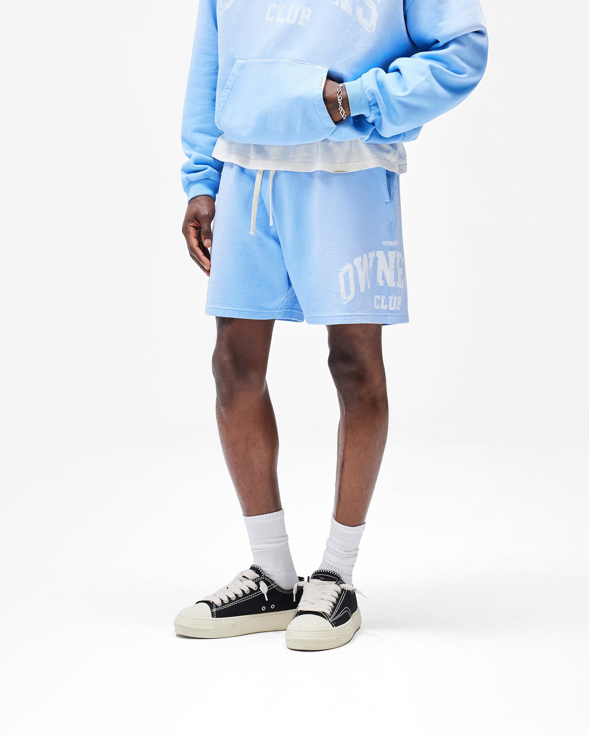 REPRESENT Represent Owners Club Mesh Short - Sky Blue