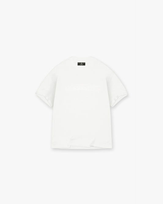 REPRESENT Serif Logo T-Shirt - Flat White