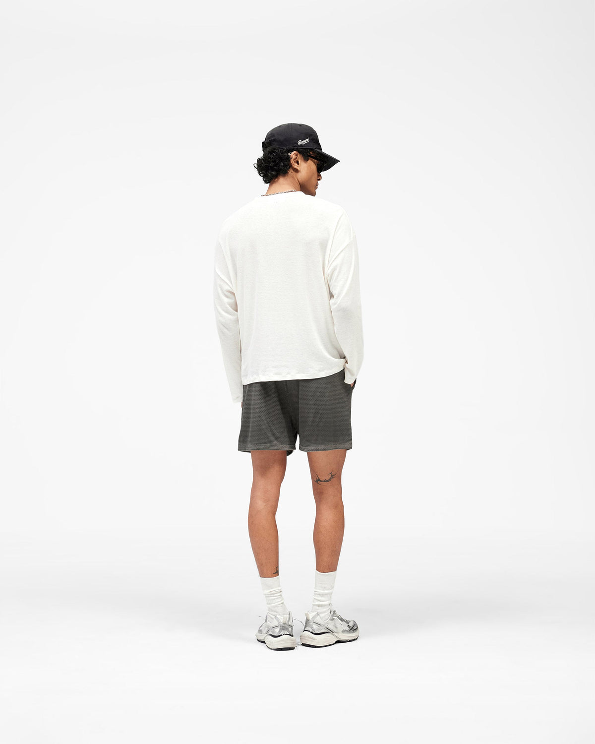 REPRESENT Washed Mesh Shorts - Vintage Grey