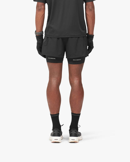 REPRESENT 247 Ghost 2-In-1 Short - Jet Black