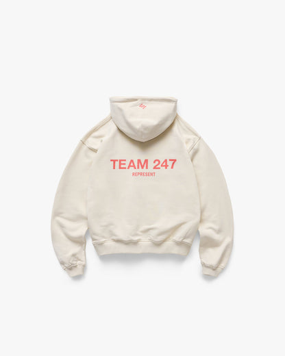 REPRESENT Team 247 Oversized Hoodie - Cream