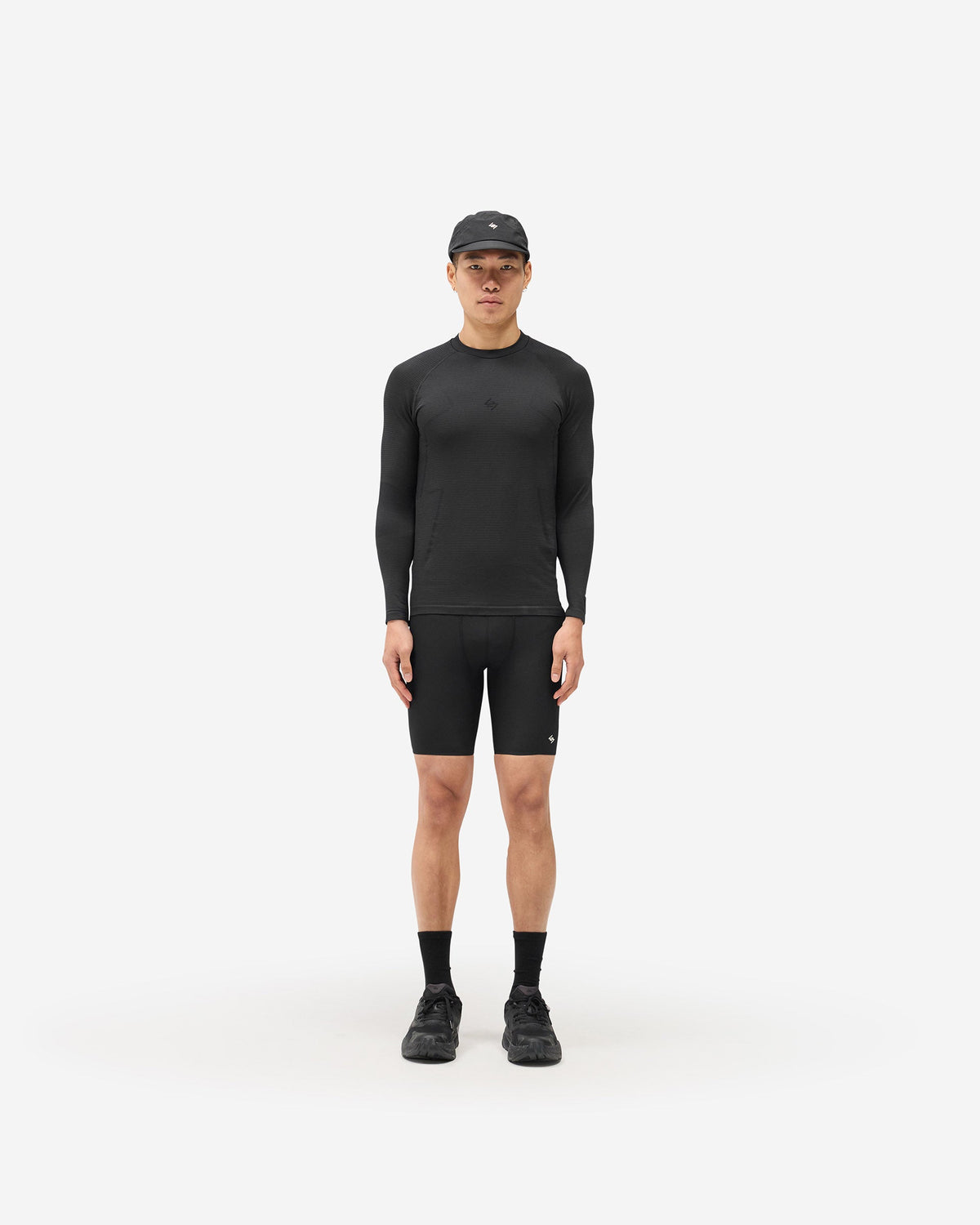 REPRESENT 247 Uprising Long Sleeve Seamless T-Shirt - Black