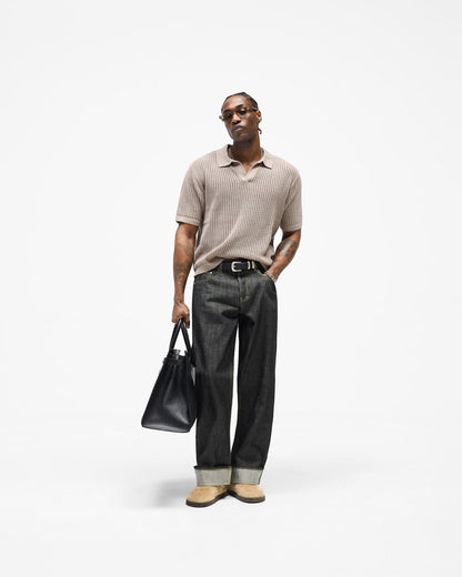 REPRESENT Beverly Knit Polo - Vintage Khaki