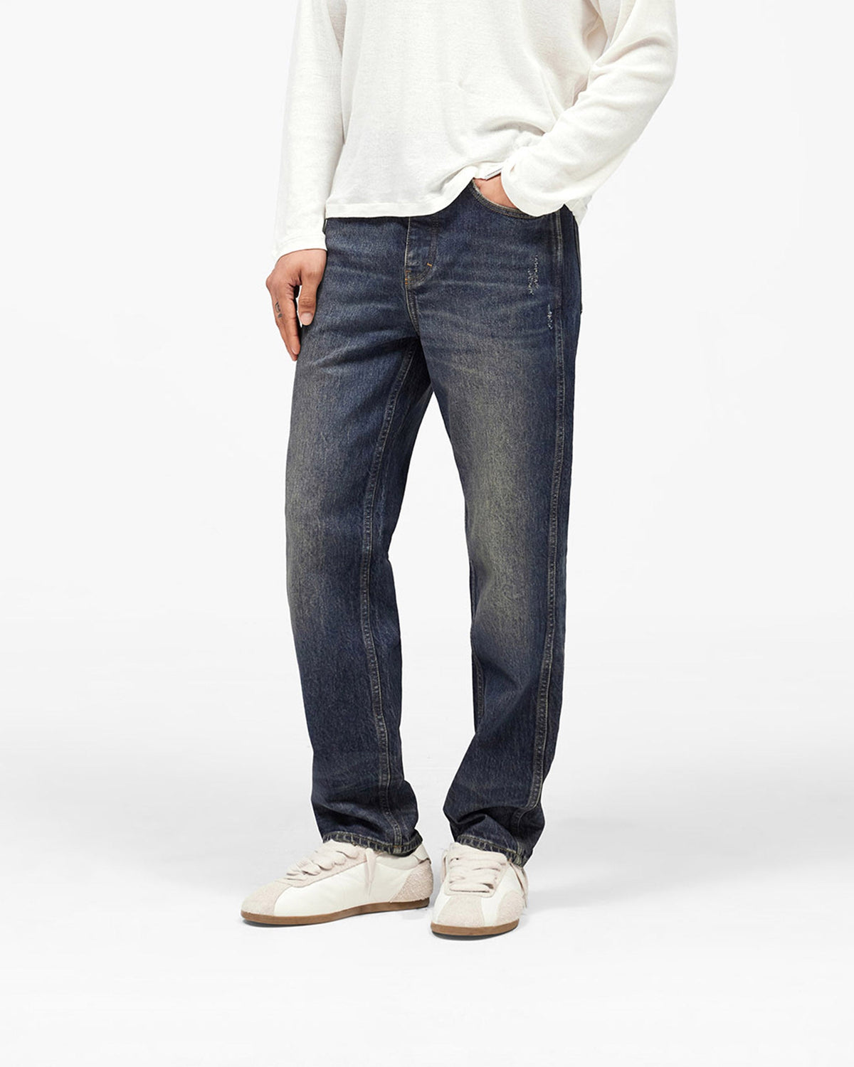 REPRESENT R1 Slim Denim - Blue Marble