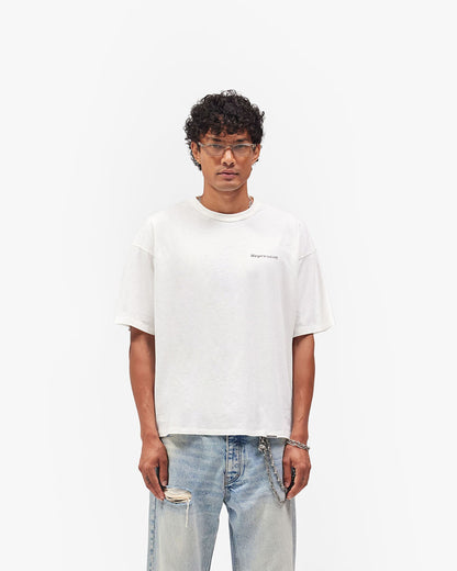 REPRESENT Lowercase Logo T-Shirt - Flat White